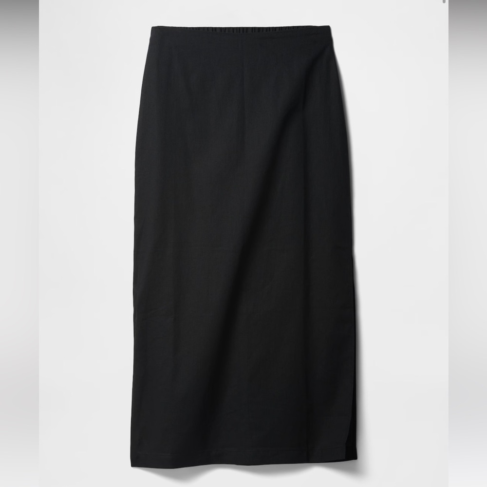 Gap Linen-Blend Maxi Slip Skirt